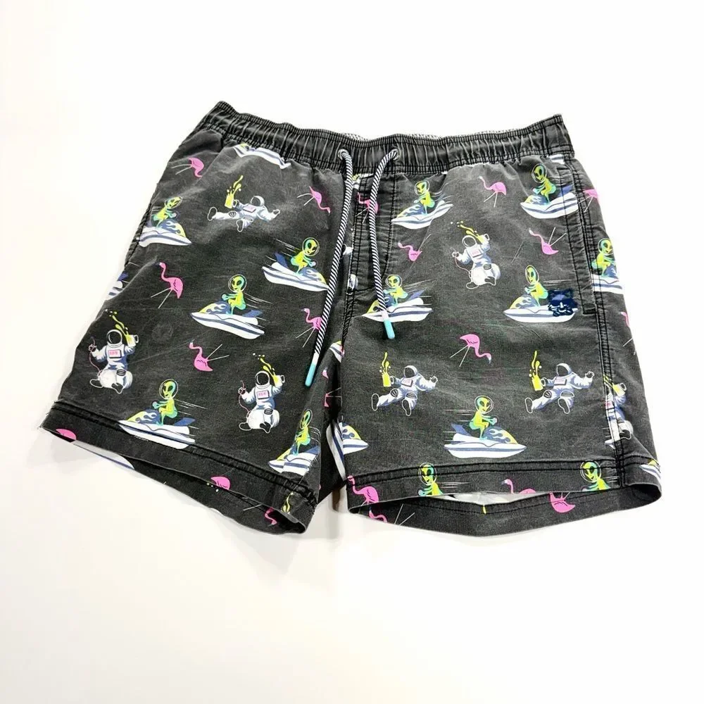 Party Pants Alien Print Swim Shorts Medium - Picture 1 of 13